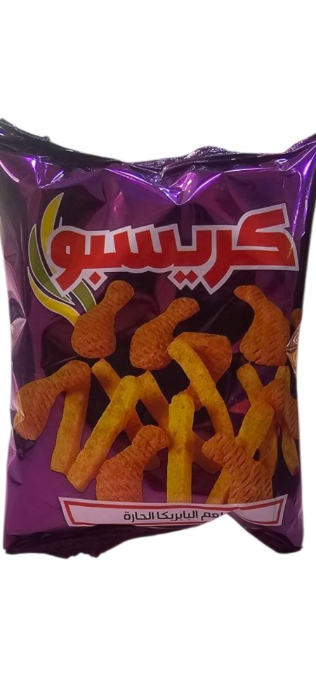 شيبس كريسبو بطعم الباربيكيو الحار